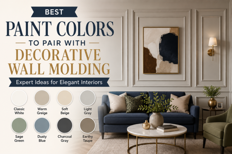 Paint Colors to Pair with Decorative Wall Molding